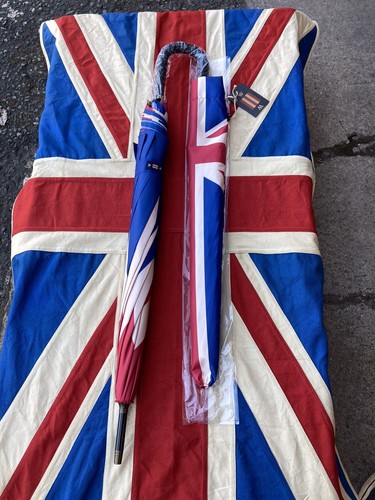 Union Jack Umbrella | Marine | Bronze Automatic Opening Double Lined - Picture 5 of 10