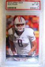 Nick Foles 2012 Upper Deck Star PASSING Rookie Card#125 PSA6!Eagles QB RC/BEARS 