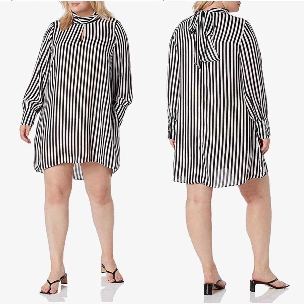 black white stripe tunic