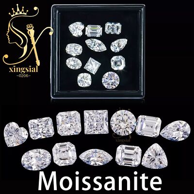 0.1~5CT Fancy Cut Moissanite Loose Stone White GH Color VVS With GRA Certificate