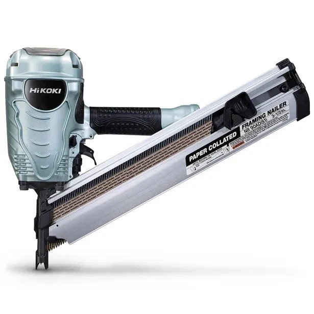 NEW HiKOKI 50-90mm D Clip 34-Deg Air Nailer Framer NR90AD(H4Z) Nail Gun - Image 2 of 2