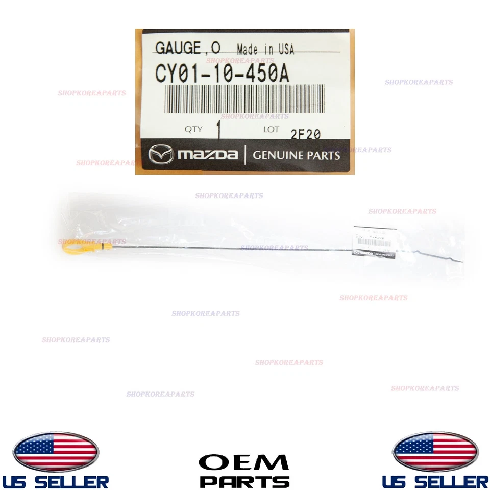 Genuine OEM Engine Oil Level Dipstick 2008-2015 Mazda 3.7L V6 *See Compatibility - Изображение 2 из 3