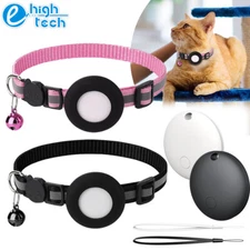 Airtag Pet Collar Case + Mini GPS Tracker Key Cat Finder Fits Apple Find My IOS
