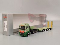 "Herpa - Man Tgx Gm Semitieflader Mit Rampen \"Geiger\" Neu Ovp 1:87"