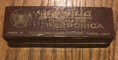 Vintage Yamaha Butterfly Chromatic Harmonica, No 500, Made