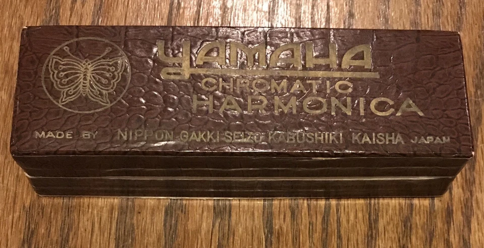 Armónica Cromática Mariposa Yamaha G2U Vintage Nº 500 Hecha en Japón Llave C Foto 3 de 4