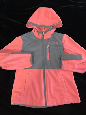 Kid s Free Country. Full zip hooded fleece jacket. Sz Med 5/6