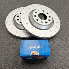 Volkswagen VW Golf MK7 R C Hook Rear Brake Discs Pair with Pagid Pads