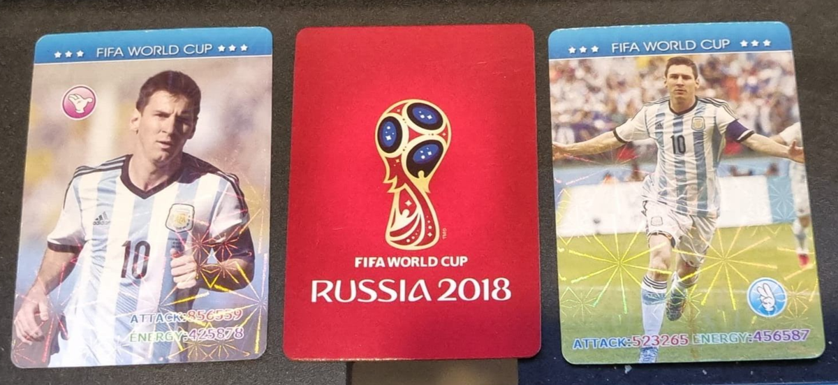 メッシ　ロシアワールドカップ　カード 2 RARE CARDS MESSI WORLD CUP RUSSIA 2018 FROM ARGENTINA | eBay