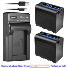 Kastar F980 Battery Slim Charger for Sony NP-F970 NP-F950 CCD-TR3300 CCD-TRV35