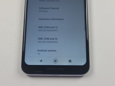 Motorola One - 64GB - White (Unlocked) for sale online | eBay