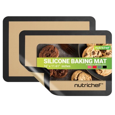 NutriChef Silicone Baking Sheet - Reusable, Easy & Convenient, Nonstick Matt