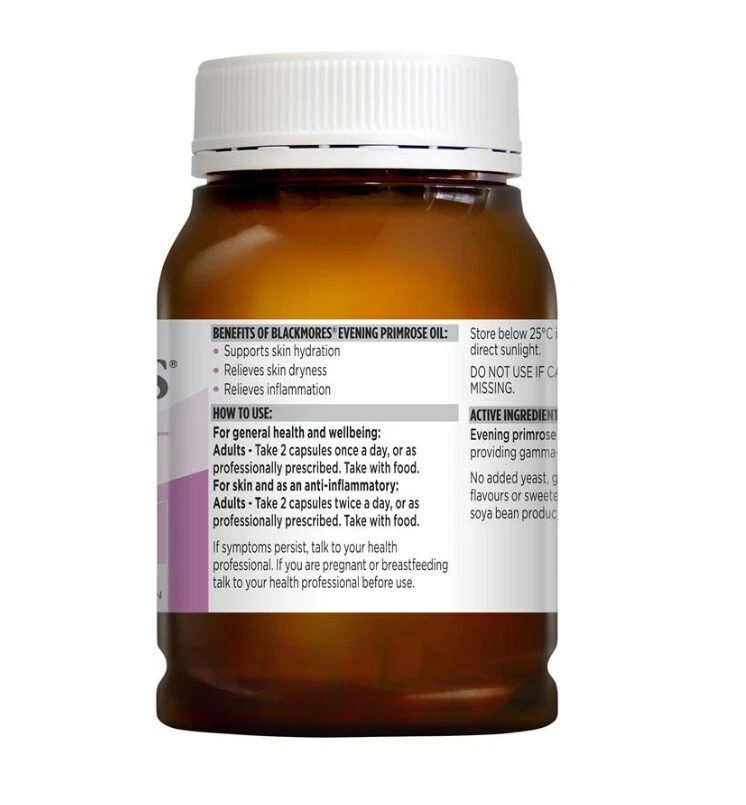 Aceite de onagra Blackmores-Evening 190 cápsulas  Foto 2 de 2