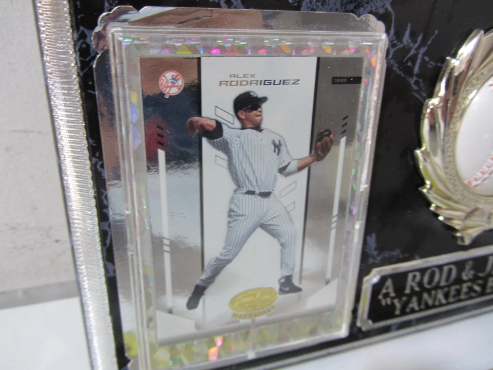 Nueva York Yankees exhibición Alex Rodríguez Derek Jeter A Rod foto 8x10 con tarjetas Foto 3 de 4