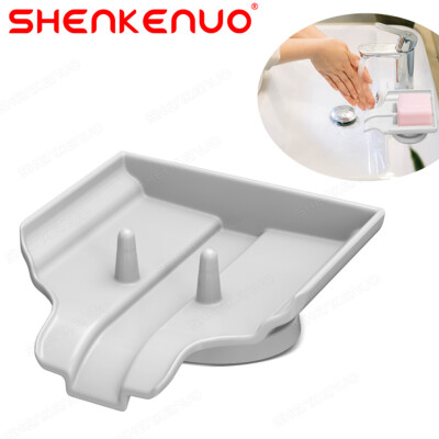 Soap Dish Holder Self Draining Bar Soap Saver Suction Cup Bathroom