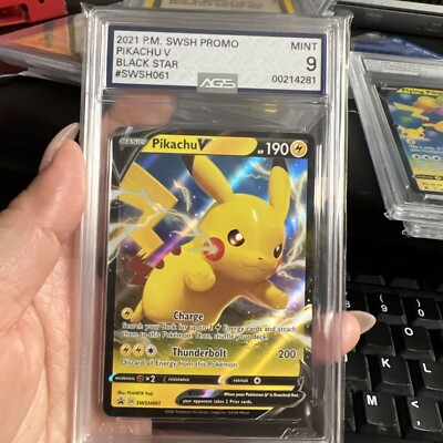2021 POKEMON SWSH BLACK STAR PROMO #61 PIKACHU V PIKACHU V BOX