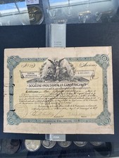 L@@K PUERTO RICO BONUS 1919 CENTRAL CONSTANCIA $100 scarse