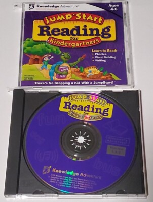 Jump Start Reading for Kindergartners Windows MAC 1996 CD Case Broken
