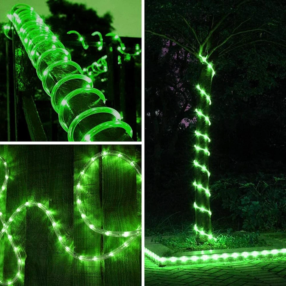 Solar LED Rope Light Outdoor Waterproof Fairy String Light Christmas Decoratio - Image 2 of 4