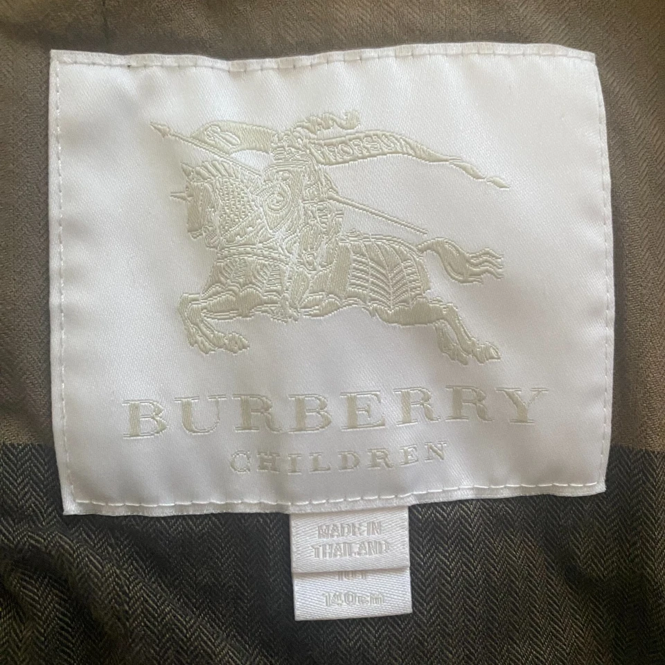 Burberry Niños Marrón Chaqueta Impermeable Talla 10y Unisex Niños Niñas Foto 3 de 4