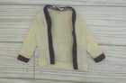 Vintage Barbie Ken #790 Time for Tennis White Sweater Preppy Cardigan HS Varsity
