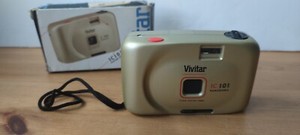 Vivitar IC 101 Panorama 35mm Focus Free Film Camera with Instructions & Box