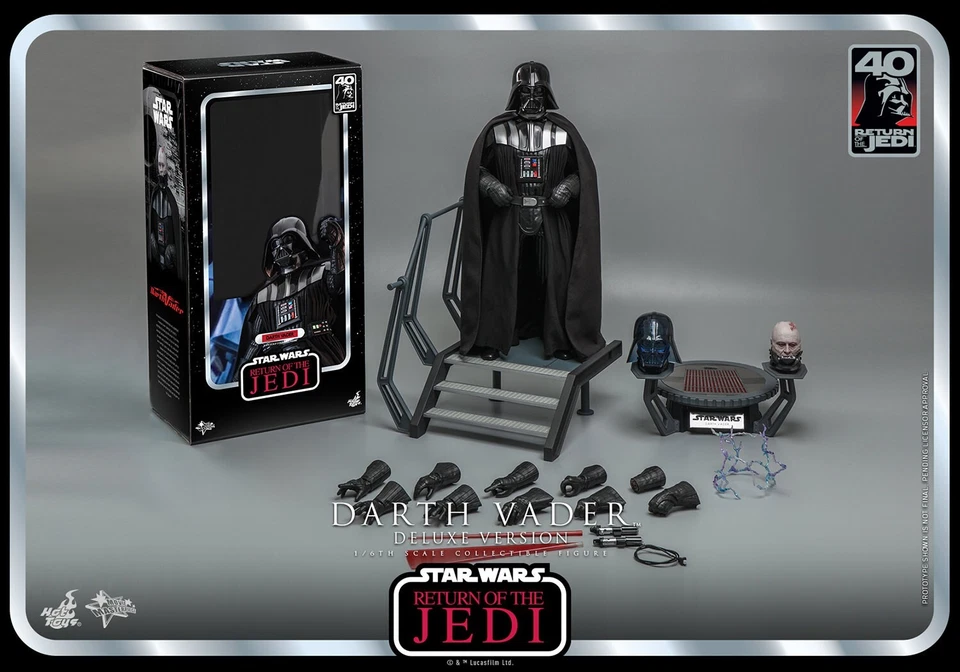 Star Wars VI Return Of The Jedi DARTH VADER DELUXE 40th Hot Toys Sideshow MMS700 - Bild 2 von 4