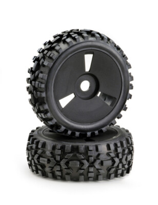 Räderset Buggy Disc ''Dirt'' schwarz 1:8 RC-Car Rad Räder Reifen Absima #2520018