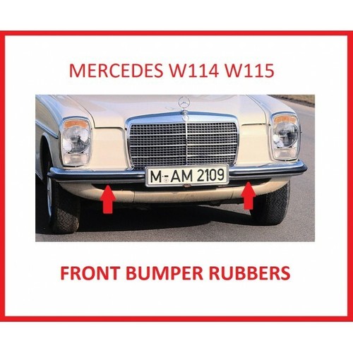 Mercedes Benz W114 W115 Front Bumper Rubbers 2 Pieces Short Type New | eBay