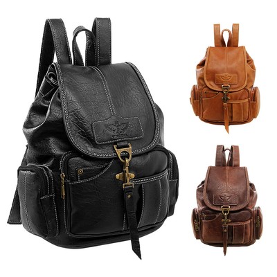 ebay leather backpack womens