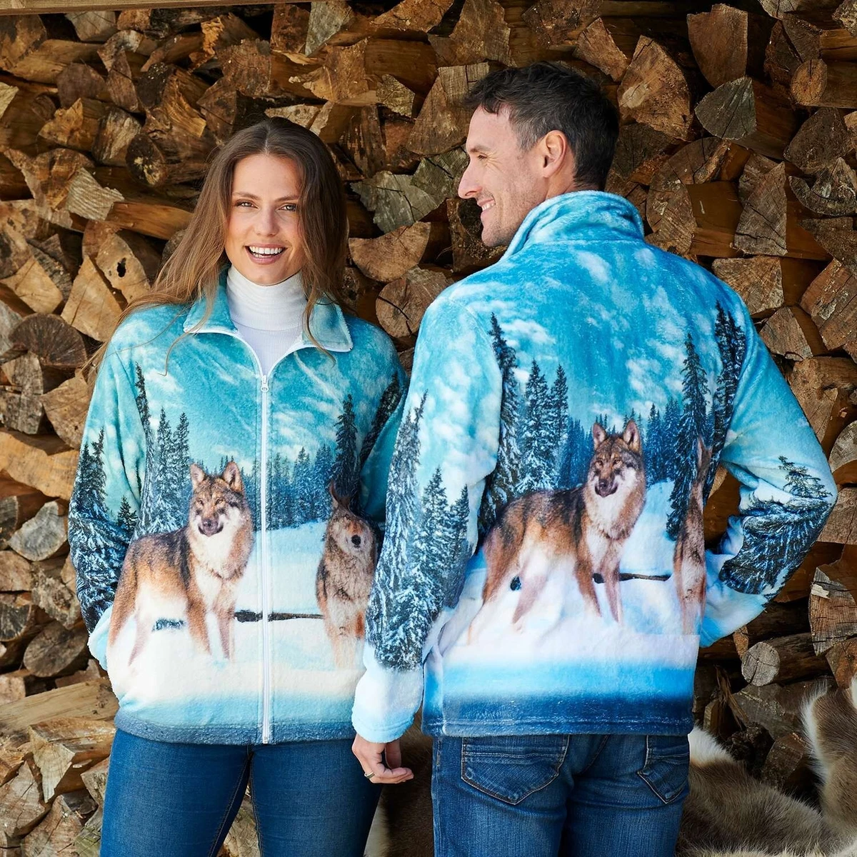 Wolf fleece jackets sale clearance