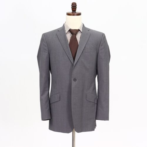 Ted Baker 42L Gray Sport Coat Blazer Jacket Check 2B Wool - Picture 1 of 11