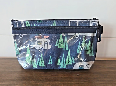 Thirty-One  Pouch  RV There Yet - 9'' x 5''  MAKEUP  TOILETRY BAG  CLIP ON  BAG