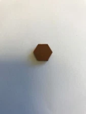 110 Hexagon Cabinet Door Bumpers (BROWN)