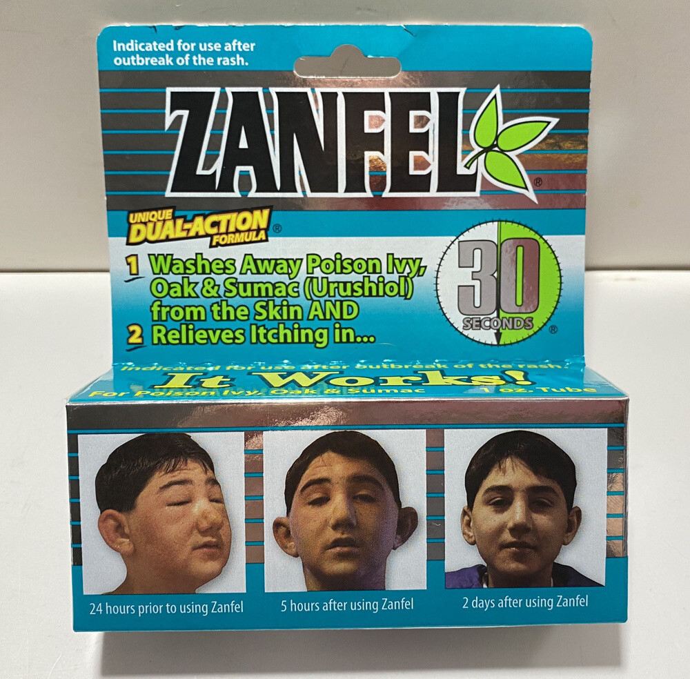 Zanfel Poison Ivy Oak Sumac Dual Action Itch Relief Wash 1oz Exp. 01/