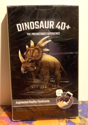 DINOSAURIER 4D + DIE PRÄHISTORISCHE ERFAHRUNG AUGMENTED REALITY LERNKARTEN