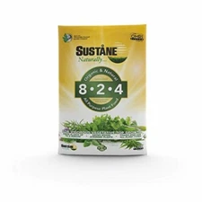 Sustane Lawn & Plant Food 8-2-4 Organic Fertilizer – Slow-Release, 20lb