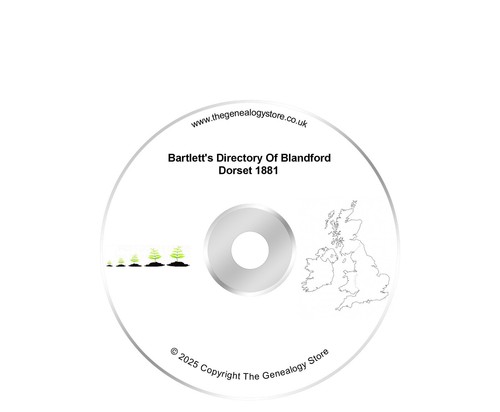 Bartlett's Directory Of Blandford Dorset 1881 Like Kelly's - 第 1/1 張圖片
