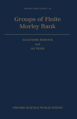 Groups of Finite Morley Rank by Alexandre Borovik: New