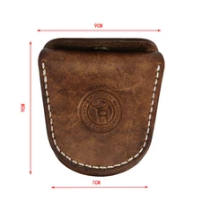 TOURBON Leather Cartridges Case .22LR/.357 Mag/.45/.38 Ammo Carry Belt Pouch