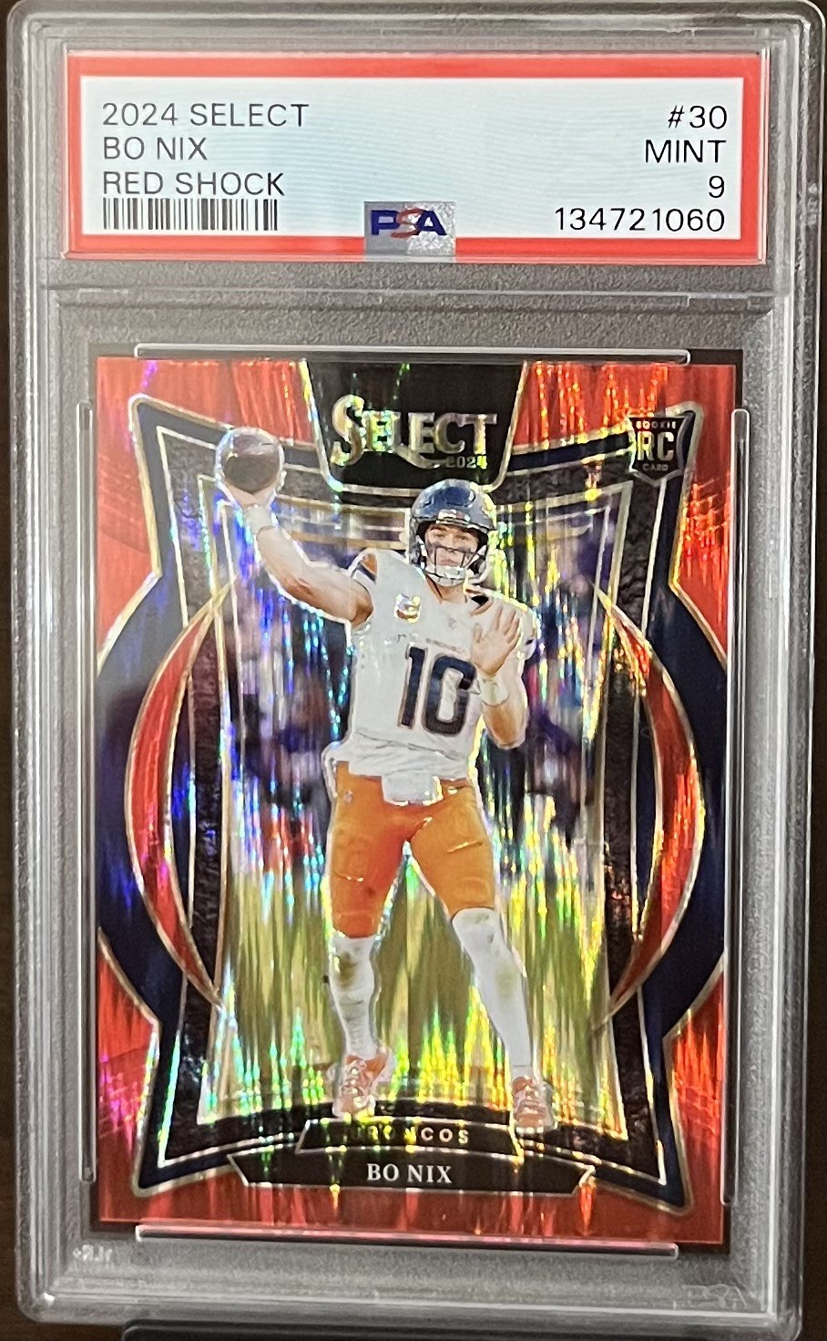 2024 PANINI SELECT RED SHOCK #117 BO NIX ROOKIE RC /249 PSA 9 🔥🔥