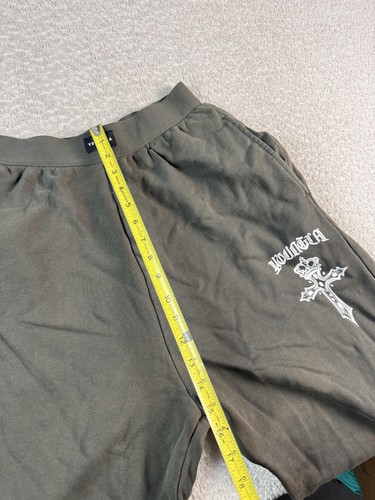 YoungLA Sweatpants Mens Medium Olive Green Model 2209 Cotton Graphic Lounge - Picture 6 of 11