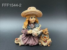 Boyds Yesterdays' Child Dollstone, Whitney w/Wilson...Tea Party, Style #3523