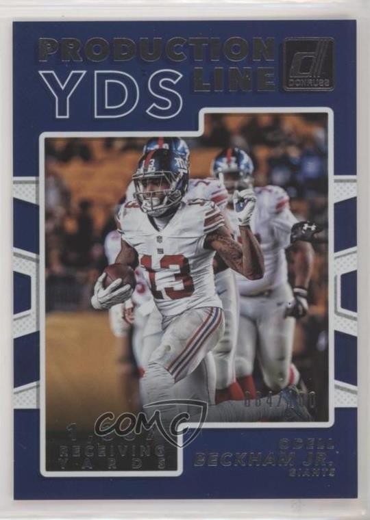 2017 Panini Donruss Production Lines Yardage Holo /100 Odell Beckham Jr #13 0q3