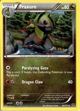 Fraxure 68/101 Plasma Blast Pokémon Card TCG