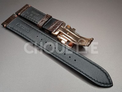 Seiko Presage SARW052 Ginza Limited 20mm Brown Crocodile Leather