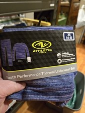 New Athletic Works Girls Youth XS 4-5 Performance Thermal Underwear Set Purple
