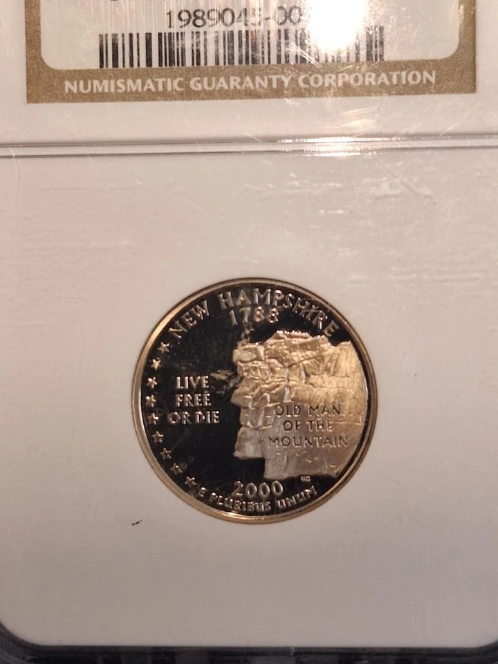 2000 S NEW HAMPSHIRE STATE QUARTER NGC PF 69 ULTRA CAMEO - Image 2 of 4