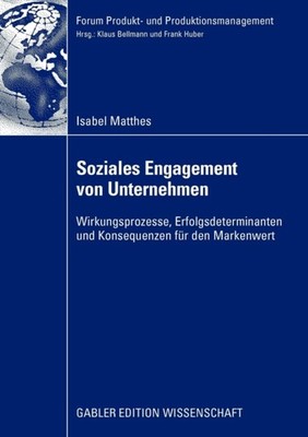 Matthes - Soziales Engagement Von Unternehmen  Wirkungsprozesse Erfol - X555z