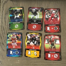 NFL UNO Lot 6 card Isaiah Pacheco Refractor maxx crosby brandin cooks kyler amar
